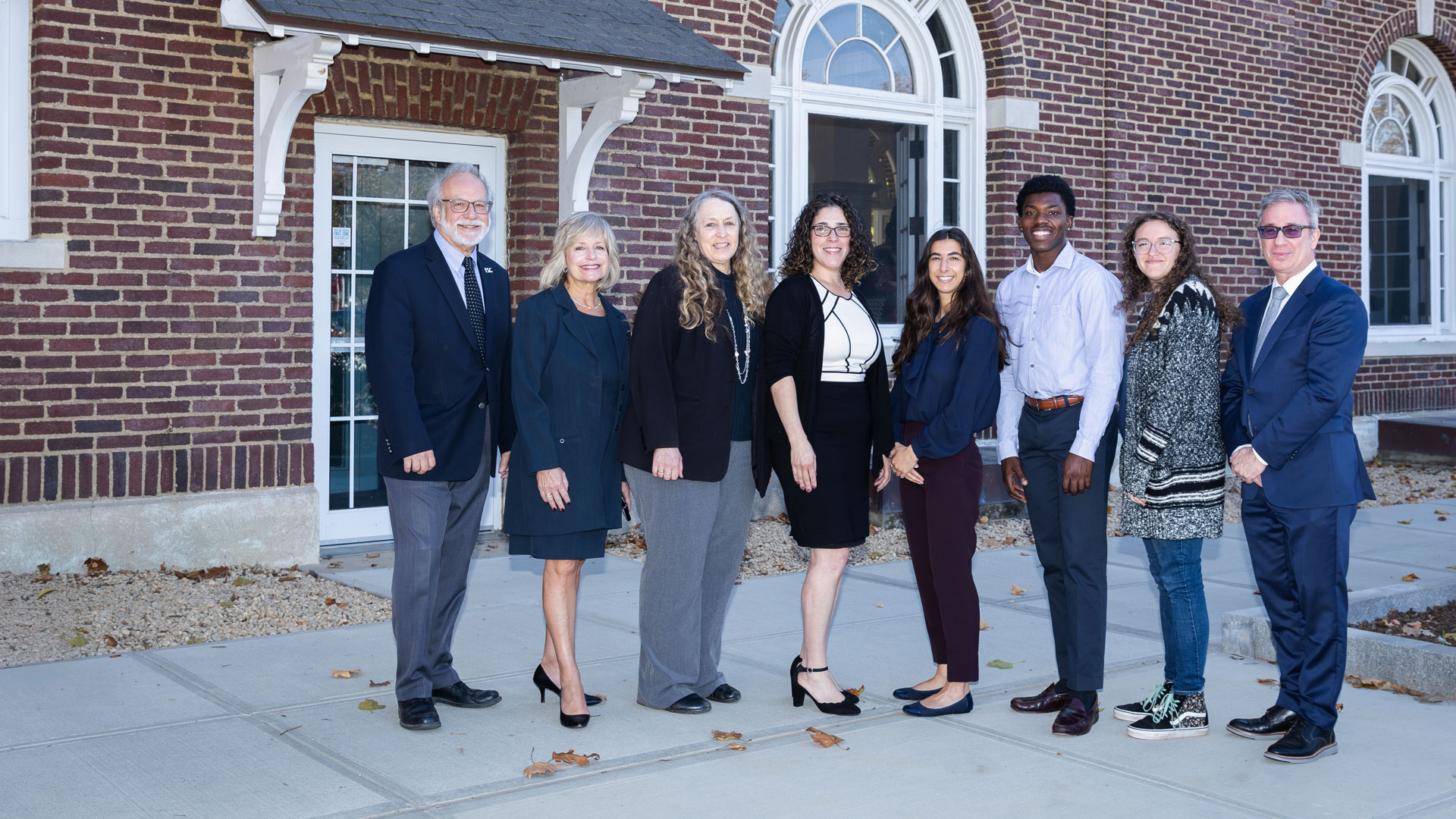 FSC Leadership Standing outside Ward Hall